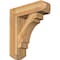 Ekena Millwork Merced Craftsman Rough Sawn Bracket w/ Offset Brace, Western Red Cedar, 8"W x 26"D x 30"H BKT0806X26X30MRC04RWR - alternate 1